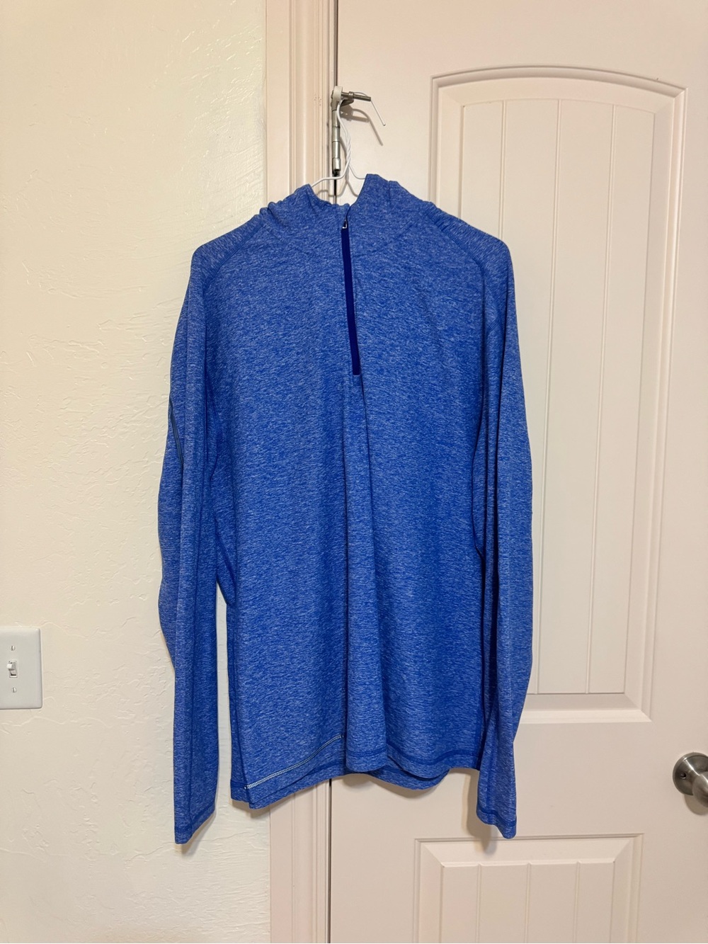lululemon athletica Men’s Blue Half-Zip Performance Sweater
